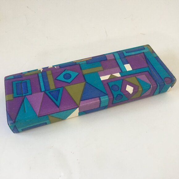 Symphony Mirror Window Rigid Box MAKEUP COSMETIC Hard Travel Case Purple MCM - Picture 6 of 12